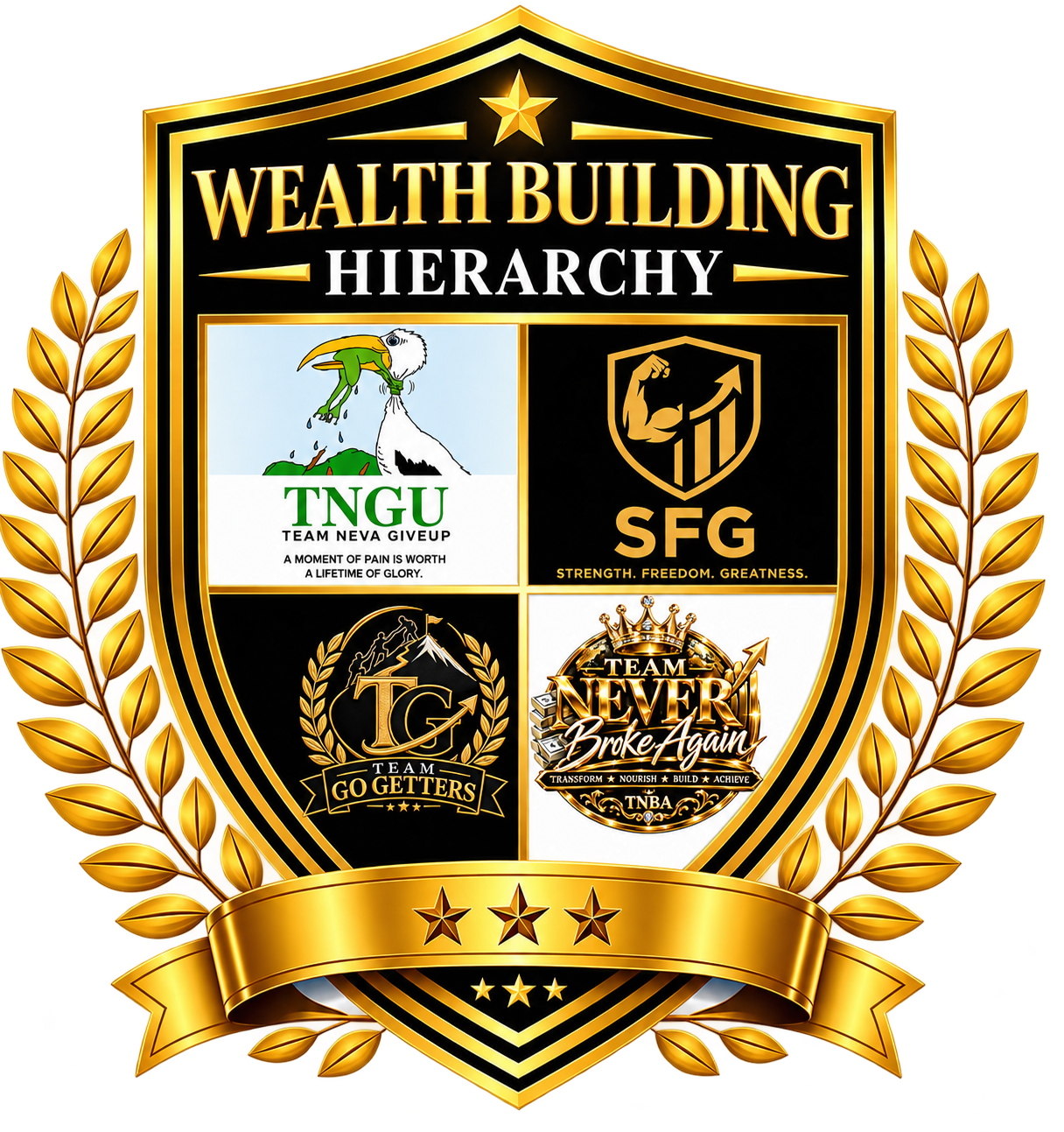 TNGU Wealth Building Hierarchy Logo